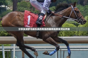 分享实测梦马娱乐真的有挂的确有挂原来可以开挂