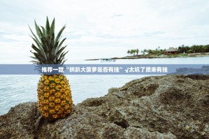 推荐一款“拱趴大菠萝是否有挂”√太坑了原来有挂