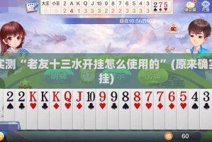 分享实测“老友十三水开挂怎么使用的”(原来确实是有挂)