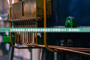 分享实测拱趴大菠萝到底有没有挂百分百有挂2025（果然有挂）