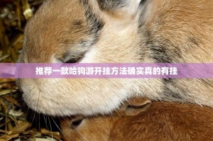 推荐一款哈狗游开挂方法确实真的有挂
