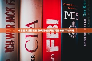 今日重大通报喜扣游戏到底能开挂吗原来真可以开挂