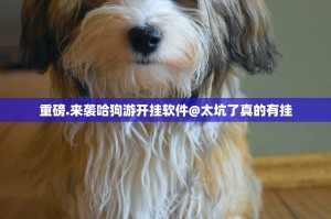 重磅.来袭哈狗游开挂软件@太坑了真的有挂