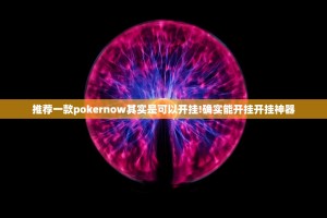 推荐一款pokernow其实是可以开挂!确实能开挂开挂神器