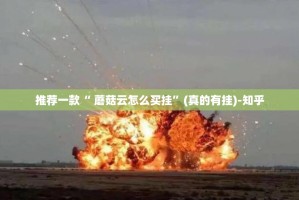推荐一款“ 蘑菇云怎么买挂”(真的有挂)-知乎