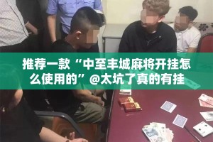 推荐一款“中至丰城麻将开挂怎么使用的”@太坑了真的有挂