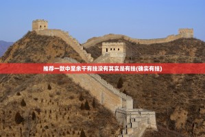 推荐一款中至余干有挂没有其实是有挂(确实有挂)