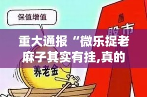 重大通报“微乐捉老麻子其实有挂,真的确实有挂”(确实有挂)