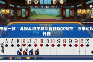 推荐一款“斗娱斗地主其实有挂确实有挂”原来可以开挂