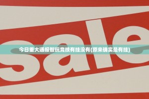 今日重大通报智玩竞技有挂没有(原来确实是有挂)
