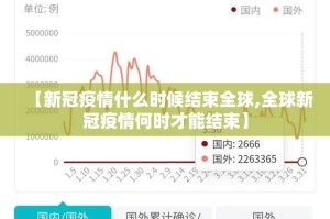【新冠疫情什么时候结束全球,全球新冠疫情何时才能结束】