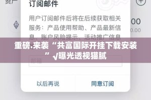 重磅.来袭“共富国际开挂下载安装”√曝光透视猫腻
