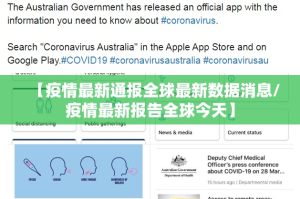 【疫情最新通报全球最新数据消息/疫情最新报告全球今天】