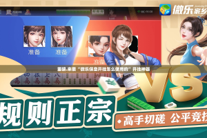 重磅.来袭“微乐保皇开挂怎么使用的”开挂神器