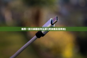 推荐一款川麻圈挂怎么买!(原来确实是有挂)