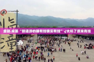 重磅.来袭“新道游的确有挂确实有挂”√太坑了原来有挂
