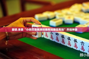 重磅.来袭“小闲巴渝棋牌的确有挂确实有挂”开挂神器