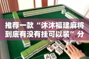 推荐一款“沐沐福建麻将到底有没有挂可以装”分享真的有挂给你