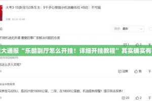 推荐一款趣玩开挂透视辅助软件原来可以开挂