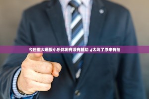 今日重大通报小乐休闲有没有辅助 √太坑了原来有挂