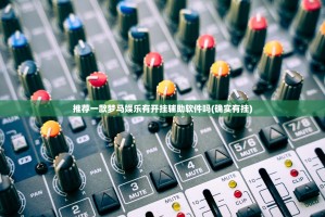 推荐一款梦马娱乐有开挂辅助软件吗(确实有挂)