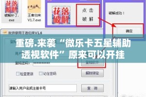 重磅.来袭“微乐卡五星辅助透视软件”原来可以开挂