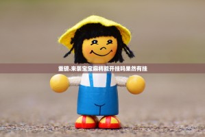 重磅.来袭宝宝麻将能开挂吗果然有挂