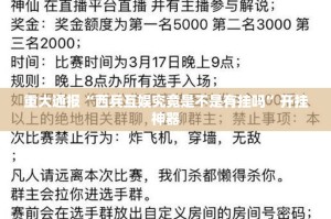 重大通报“西兵互娱究竟是不是有挂吗”开挂神器