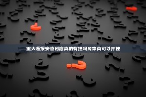 重大通报安喜到底真的有挂吗原来真可以开挂