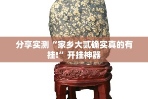 分享实测“家乡大贰确实真的有挂!”开挂神器