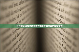 今日重大通报圣游开挂在哪里开其实真的确实有挂