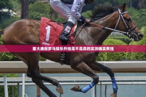 重大通报梦马娱乐开挂是不是真的实测确实有挂