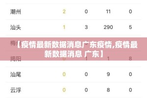 【疫情最新数据消息广东疫情,疫情最新数据消息 广东】