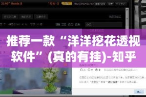 推荐一款“洋洋挖花透视软件”(真的有挂)-知乎