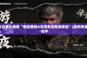 今日重大通报“悟空黑桃A究竟有没有透视挂”(真的有挂)-知乎