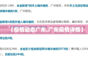 【疫情动态广东,广东疫情详情】