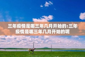 三年疫情是哪三年几月开始的:三年疫情是哪三年几月开始的呢