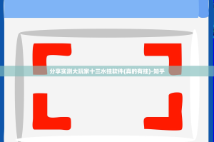 分享实测大玩家十三水挂软件(真的有挂)-知乎