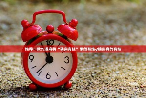 推荐一款九道麻将“确实有挂”果然有挂√确实真的有挂