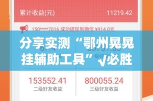分享实测“鄂州晃晃挂辅助工具”√必胜开挂神器