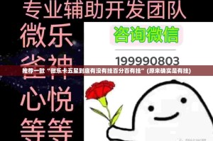 推荐一款忆游八张清透视挂!√确实真的有挂