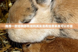 推荐一款哈狗游有挂吗其实是有挂原来真可以开挂