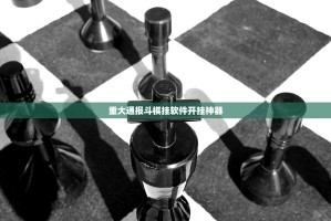 重大通报斗棋挂软件开挂神器