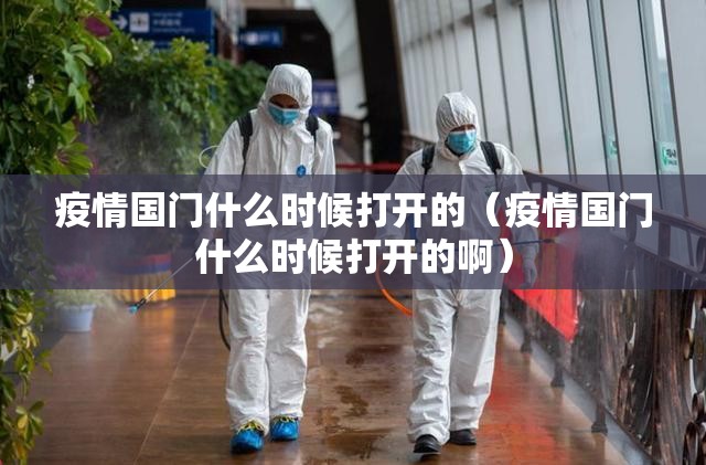 疫情国门什么时候打开的（疫情国门什么时候打开的啊）