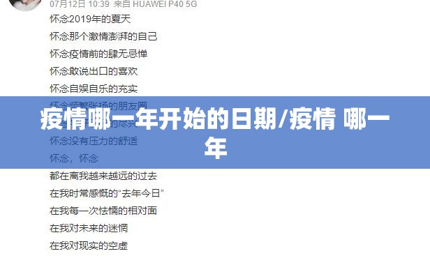 疫情哪一年开始的日期/疫情 哪一年