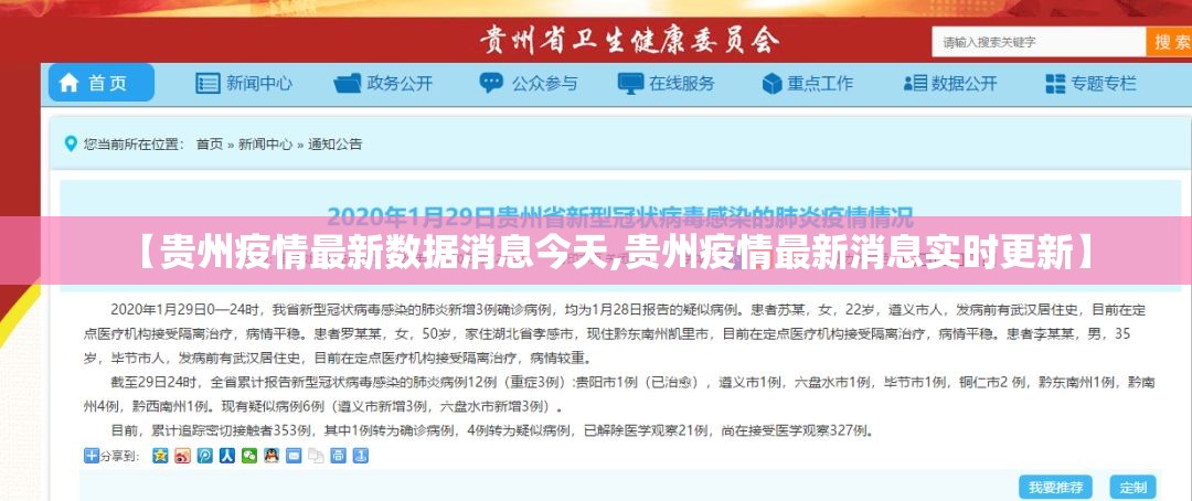 【贵州疫情最新数据消息今天,贵州疫情最新消息实时更新】
