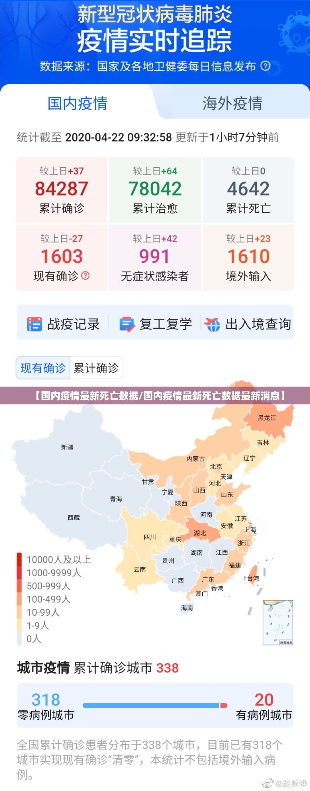 【国内疫情最新死亡数据/国内疫情最新死亡数据最新消息】