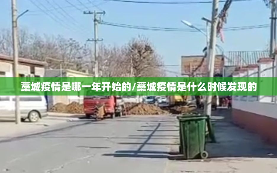 藁城疫情是哪一年开始的/藁城疫情是什么时候发现的