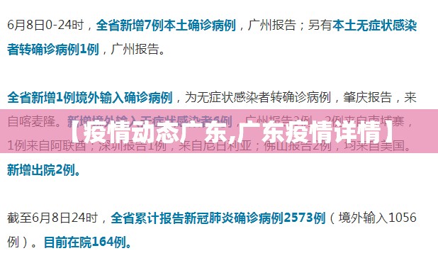 【疫情动态广东,广东疫情详情】
