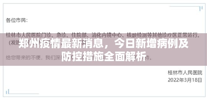 郑州疫情最新消息，今日新增病例及防控措施全面解析